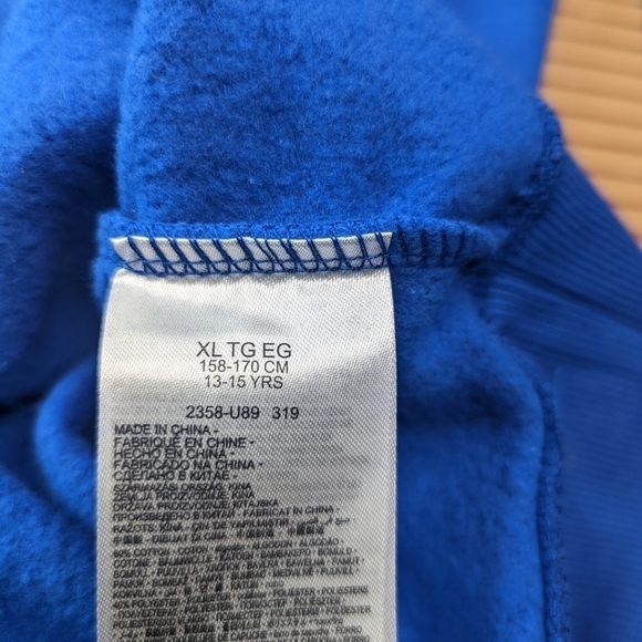 Nike Air cotton pullover hoodie blue men's sz Small, women's sz medium, kids sz - Picture 4 of 7